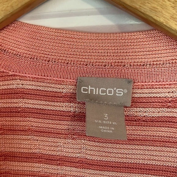 Chicos size 3 US XL Long Line Knit open  Cardigan Sweater - Picture 3 of 5